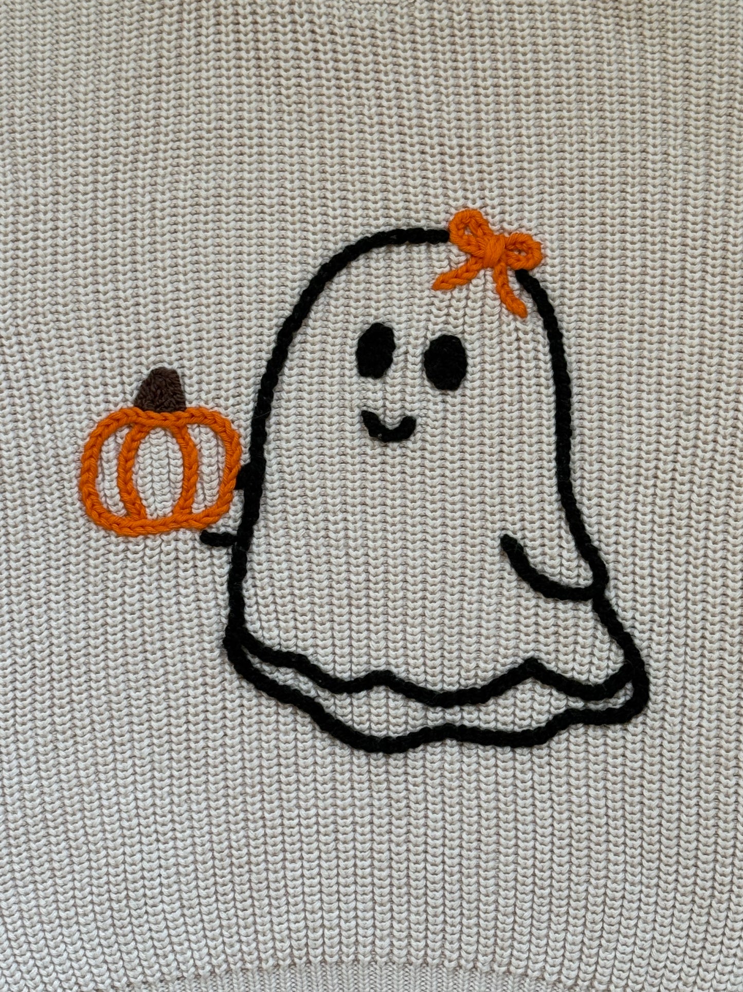 Halloween Ghost Knit Sweater