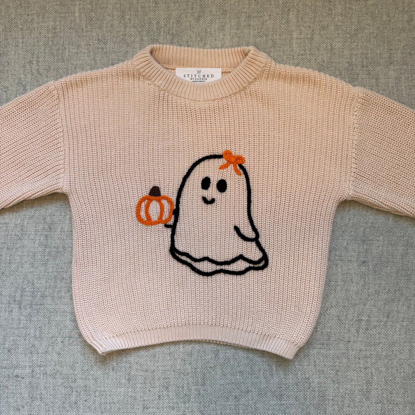 Halloween Ghost Knit Sweater