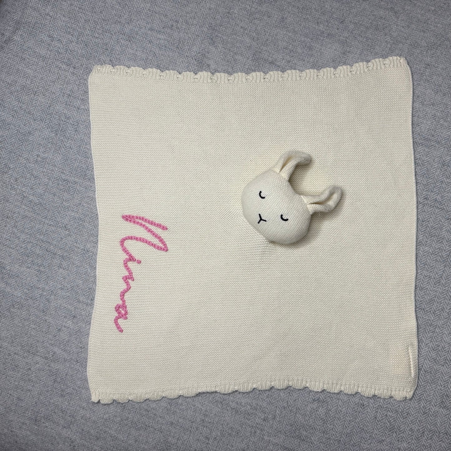 Personalised Baby/Toddler Rabbit Teddy Comforter