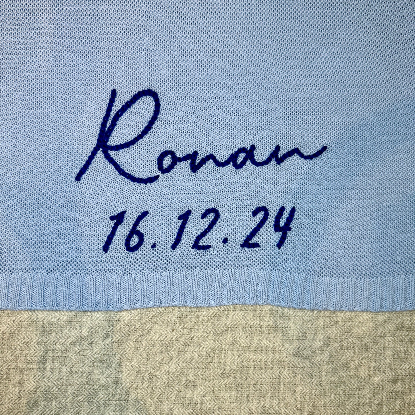 Personalised Name Baby Blanket - 100 x 80cm