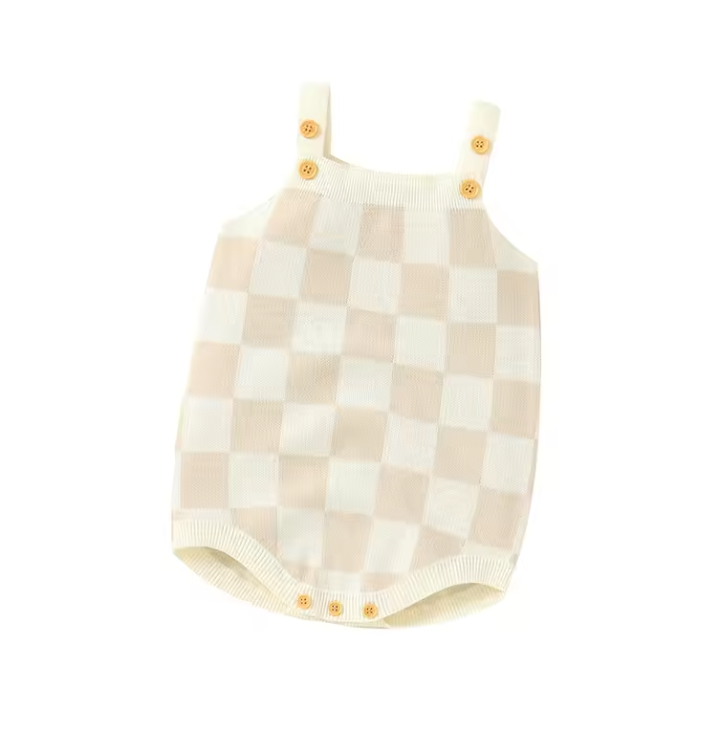 Personalised Chequer Romper