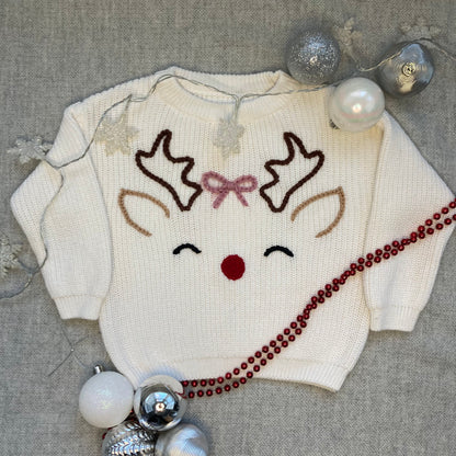 Rudolph Reindeer Knit Sweater