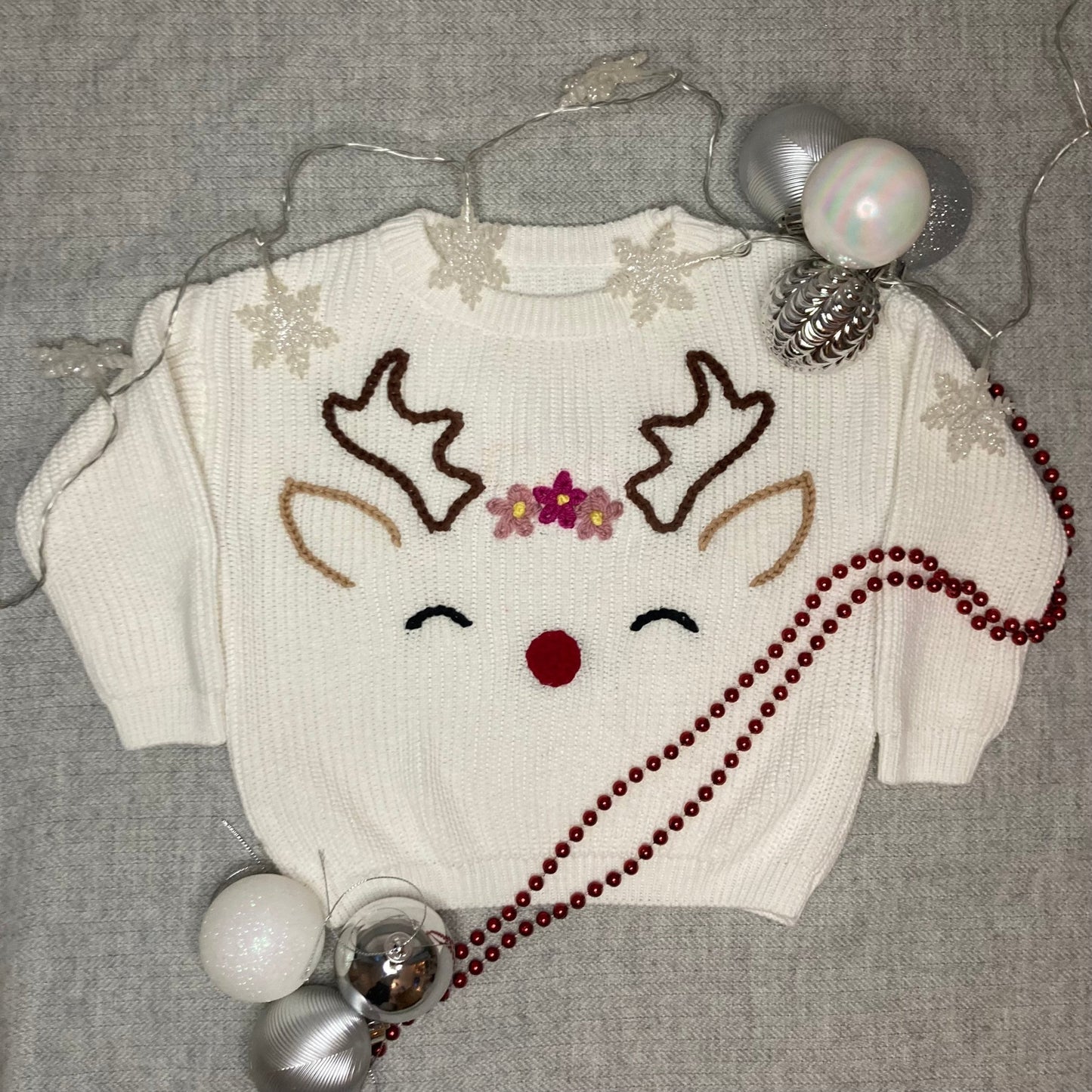 Rudolph Reindeer Knit Sweater