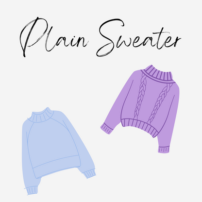 Plain Knit Sweater