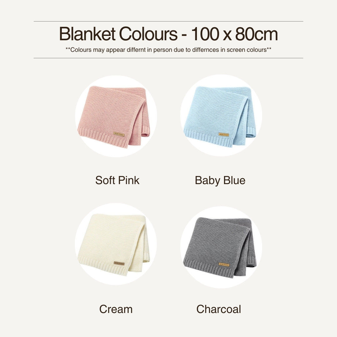 Personalised Name Baby Blanket - 100 x 80cm